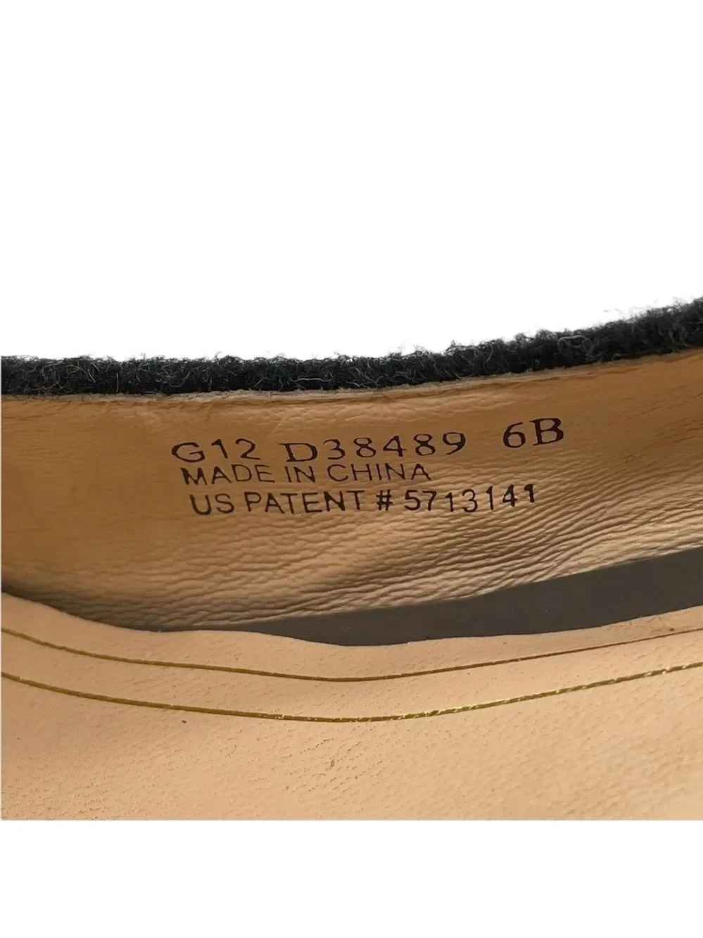 Cole Haan Double Platform Chelsea Wool Felt Pump Black Gray 6B